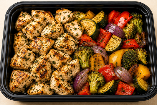 Garlic & Herb Chicken with Roasted Vegetables